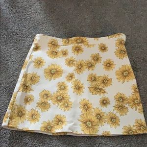 Daisy white skirt
